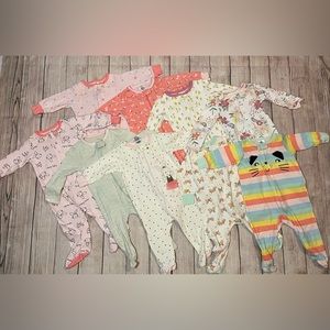 💗9-Piece Baby Sleeper Onesie Bundle💗